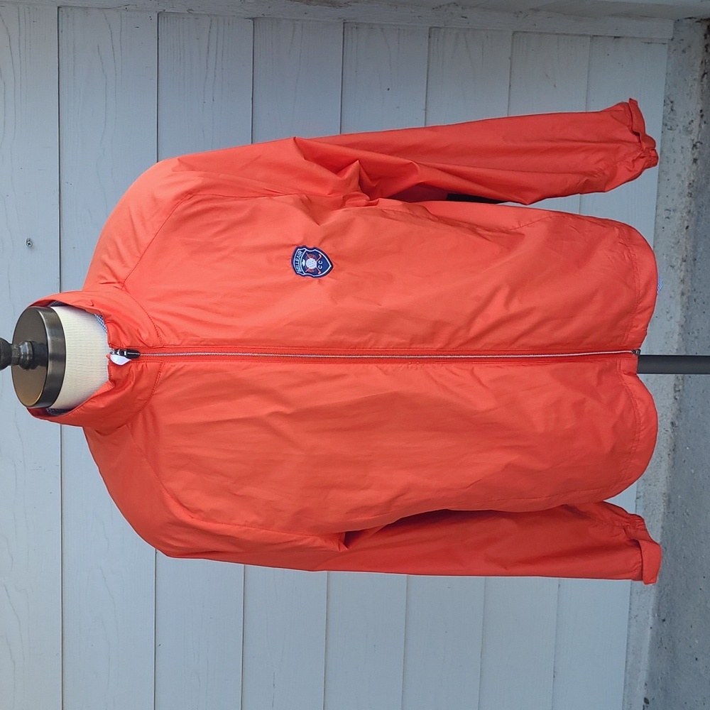 ZERO RESTRICTION Tour Series Orange Belleair CC Sz L‎ Golf Full Zip Jacket